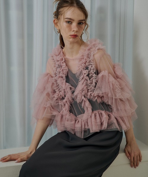 LE'RURE(リルアー)の「Curve design cami dress(ドレス・レディース・チャコール/ベージュ/アイボリー/ブラック・SMALL/MEDIUM/TALL)」の7枚目の写真