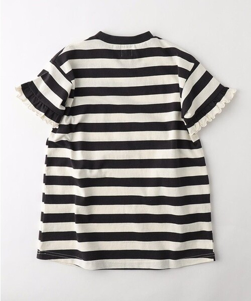 DRC branshes(ディーアールシーブランシェス)の「【WEB限定/DRC】ボーダー半袖ワンピース(ワンピース・キッズ・オフホワイト/ブルー/ピンク/グリーン・140/130/150/100/110/120)」の6枚目の写真