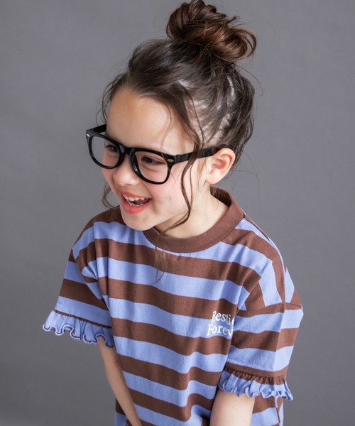 DRC branshes(ディーアールシーブランシェス)の「【WEB限定/DRC】ボーダー半袖ワンピース(ワンピース・キッズ・オフホワイト/ブルー/ピンク/グリーン・140/130/150/100/110/120)」の21枚目の写真