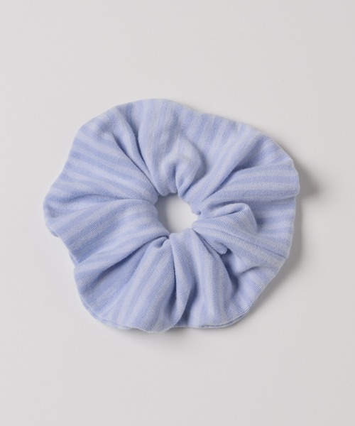 GIUNON(ジウノン)の「stretch border scrunchie / ストレッチボーダーシュシュ(シュシュ・レディース・ピンク/ブルー/ブラック・FREE)」の8枚目の写真