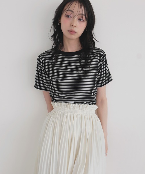 ボーダークロップドT（Tシャツ/カットソー）｜LIAN（リアン）の