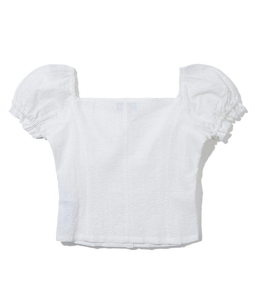 YOUHEE（ユヒ）の「PUFF SLEEVE BLOUSE_WHITE（シャツ/ブラウス・レディース・その他・SMALL/MEDIUM）」の3枚目の写真