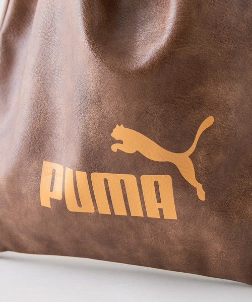 PUMA(プーマ)の「【PUMA/プーマ】【PUレザー 高見え】ビンテージPUナップサック 巾着バッグ メンズ レディース レトロ ストリート y2k スポーツミックス 古着風 おしゃれ(バックパック/リュック・メンズ・ブラック/ブラウン/グリーン・FREE)」の16枚目の写真