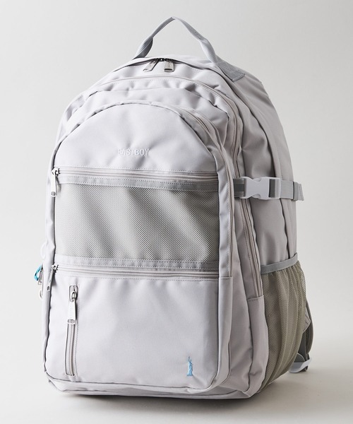 EASTBOY(イーストボーイ)の「【EAST BOY/イーストボーイ】【大容量30L PC収納ポケット付き】ハートカラビナ付きバックパック 韓国ファッション ストリート 通学 部活 塾 ギフト(バックパック/リュック・レディース・ブラック/アイボリー・FREE)」の1枚目の写真