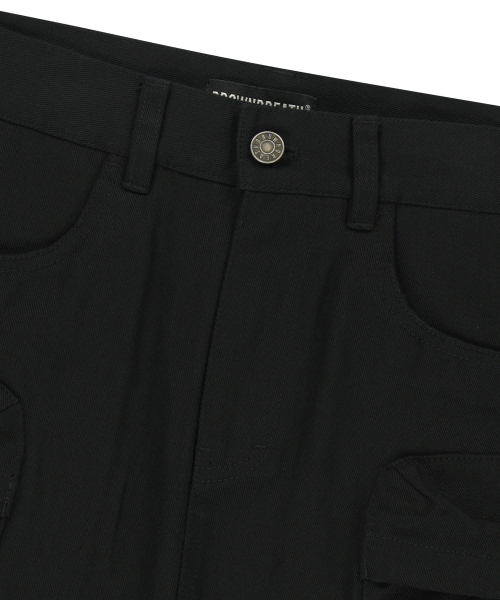 BROWNBREATH（ブラウンブレス）の「W TAG CARGO MINI SKIRT - BLACK（スカート・レディース・その他・SMALL/MEDIUM）」の3枚目の写真