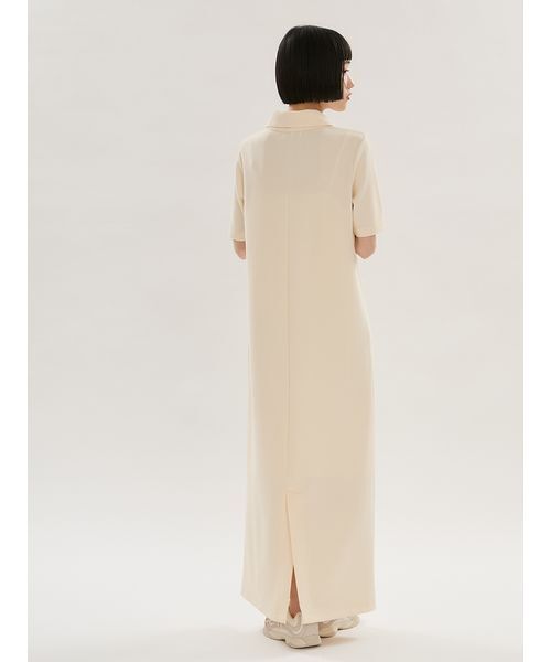 emmi(エミ)の「ジョーゼットポロカットワンピース/UVカット(ワンピース・レディース・イエロー/ライム/ダークネイビー・0/1)」の6枚目の写真