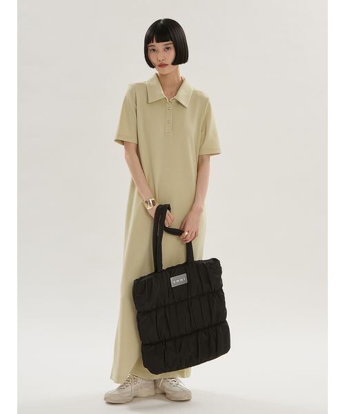 emmi(エミ)の「ジョーゼットポロカットワンピース/UVカット(ワンピース・レディース・イエロー/ライム/ダークネイビー・0/1)」の12枚目の写真
