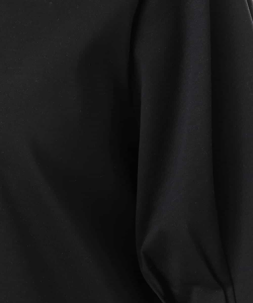 MK MICHEL KLEIN（エムケーミッシェルクラン）の「[接触冷感/洗える]シルケットスムース タックスリーブカットソー（Tシャツ/カットソー・レディース・サンドベージュ/ホワイト/ブラック・38）」の4枚目の写真
