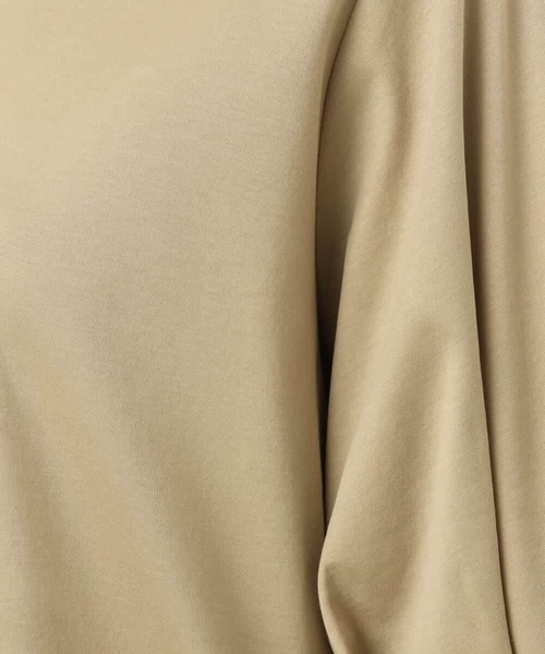 MK MICHEL KLEIN（エムケーミッシェルクラン）の「[接触冷感/洗える]シルケットスムース タックスリーブカットソー（Tシャツ/カットソー・レディース・サンドベージュ/ホワイト/ブラック・38）」の6枚目の写真