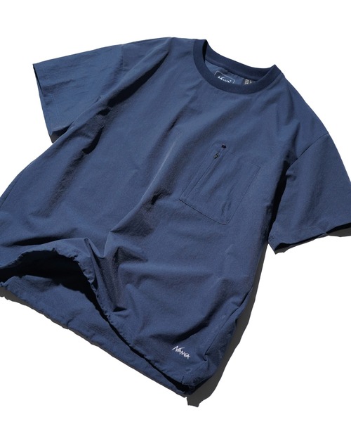 NANGA(ナンガ)の「NANGA / ナンガ DotAir COMFY TEE ドットエア コンフィー Tシャツ(Tシャツ/カットソー・メンズ・ブラック/グリーン/ベージュ/ネイビー・MEDIUM/LARGE/X-LARGE)」の4枚目の写真