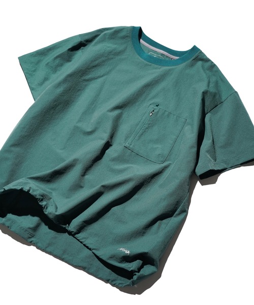 NANGA(ナンガ)の「NANGA / ナンガ DotAir COMFY TEE ドットエア コンフィー Tシャツ(Tシャツ/カットソー・メンズ・ブラック/グリーン/ベージュ/ネイビー・MEDIUM/LARGE/X-LARGE)」の3枚目の写真