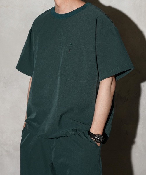 NANGA(ナンガ)の「NANGA / ナンガ DotAir COMFY TEE ドットエア コンフィー Tシャツ(Tシャツ/カットソー・メンズ・ブラック/グリーン/ベージュ/ネイビー・MEDIUM/LARGE/X-LARGE)」の8枚目の写真