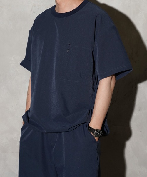 NANGA(ナンガ)の「NANGA / ナンガ DotAir COMFY TEE ドットエア コンフィー Tシャツ(Tシャツ/カットソー・メンズ・ブラック/グリーン/ベージュ/ネイビー・MEDIUM/LARGE/X-LARGE)」の9枚目の写真