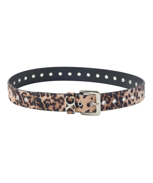 X-girl(エックスガール)の「FAUX CALF HAIR LEATHER XG BELT(ベルト・レディース・ベージュ/ブラック・ONE SIZE)」の14枚目の写真