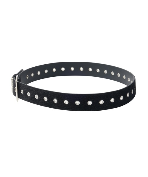 X-girl(エックスガール)の「FAUX CALF HAIR LEATHER XG BELT(ベルト・レディース・ベージュ/ブラック・ONE SIZE)」の17枚目の写真