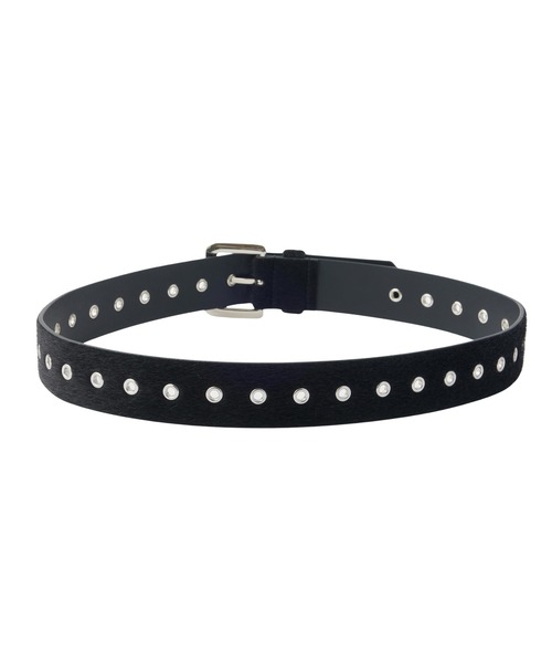 X-girl(エックスガール)の「FAUX CALF HAIR LEATHER XG BELT(ベルト・レディース・ベージュ/ブラック・ONE SIZE)」の18枚目の写真