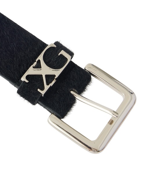 X-girl(エックスガール)の「FAUX CALF HAIR LEATHER XG BELT(ベルト・レディース・ベージュ/ブラック・ONE SIZE)」の20枚目の写真