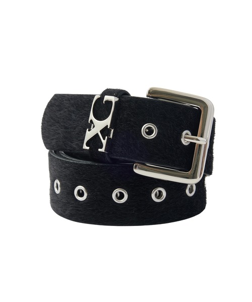 X-girl(エックスガール)の「FAUX CALF HAIR LEATHER XG BELT(ベルト・レディース・ベージュ/ブラック・ONE SIZE)」の15枚目の写真