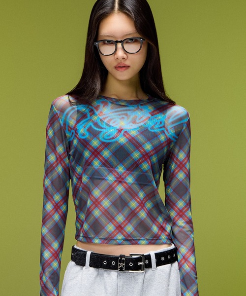 X-girl(エックスガール)の「FAUX CALF HAIR LEATHER XG BELT(ベルト・レディース・ベージュ/ブラック・ONE SIZE)」の4枚目の写真