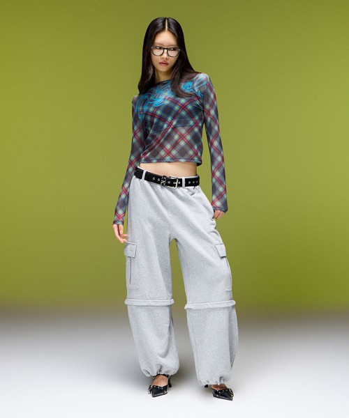 X-girl(エックスガール)の「FAUX CALF HAIR LEATHER XG BELT(ベルト・レディース・ベージュ/ブラック・ONE SIZE)」の5枚目の写真