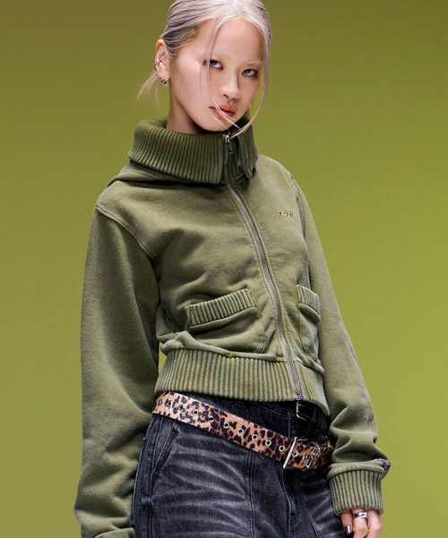 X-girl(エックスガール)の「FAUX CALF HAIR LEATHER XG BELT(ベルト・レディース・ベージュ/ブラック・ONE SIZE)」の9枚目の写真