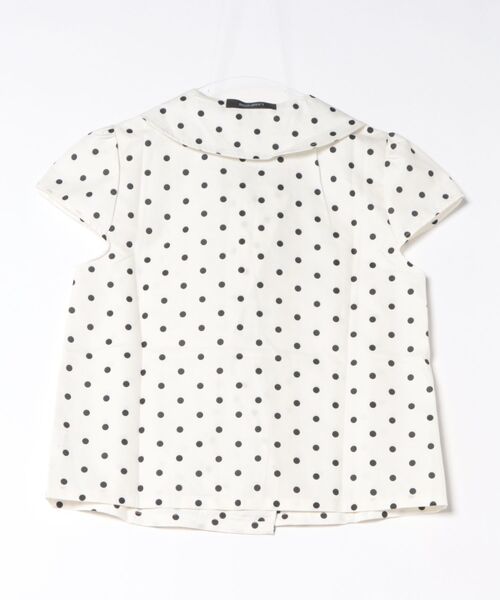 UP START(アップスタート)の「【LAMPOON】ドットダブルボタンブラウス(シャツ/ブラウス・レディース・ホワイト・MEDIUM/SMALL/LARGE)」の7枚目の写真