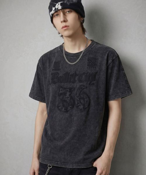 SILVER BULLET(シルバーバレット)の「『SILVER BULLET SELECT AP/シルバーバレットセレクト』刺繍ゲームシャツ半袖Tシャツ【Z】(Tシャツ/カットソー・メンズ・ホワイト/ブラック/ブラック系・L/M)」の8枚目の写真