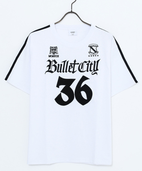 SILVER BULLET(シルバーバレット)の「『SILVER BULLET SELECT AP/シルバーバレットセレクト』刺繍ゲームシャツ半袖Tシャツ【Z】(Tシャツ/カットソー・メンズ・ホワイト/ブラック/ブラック系・L/M)」の10枚目の写真
