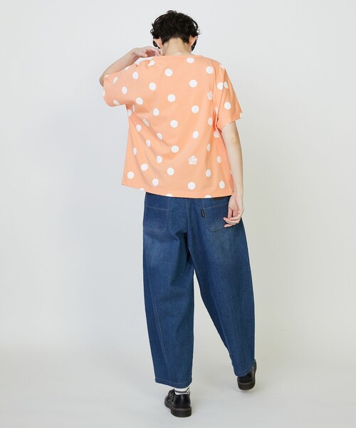FRAPBOIS PARK(フラボアパーク)の「ドルマンドット2(Tシャツ/カットソー・レディース・ブラック/サーモンピンク/ブルー・1)」の15枚目の写真
