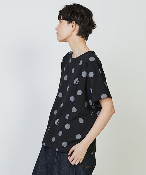 FRAPBOIS PARK(フラボアパーク)の「ドルマンドット2(Tシャツ/カットソー・レディース・ブラック/サーモンピンク/ブルー・1)」の18枚目の写真