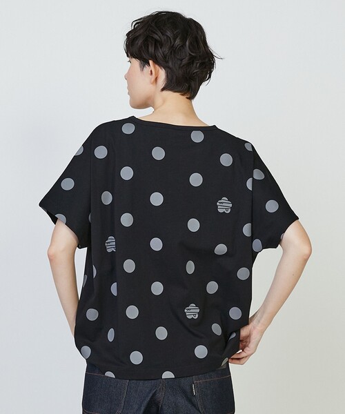 FRAPBOIS PARK(フラボアパーク)の「ドルマンドット2(Tシャツ/カットソー・レディース・ブラック/サーモンピンク/ブルー・1)」の19枚目の写真