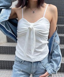[カップ付き] 胸リボン キャミソール