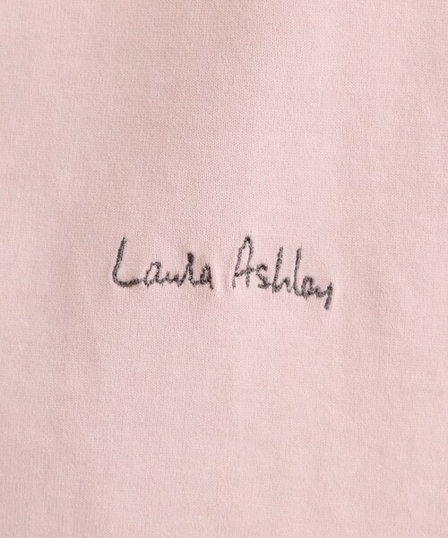 LAURA ASHLEY(ローラアシュレイ)の「【日本製/ワンマイルウエア】コットン天竺Tシャツ(Tシャツ/カットソー・レディース・ホワイト/ピンク系/チャコールグレー・38)」の15枚目の写真