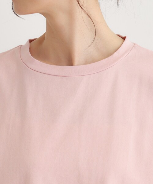 LAURA ASHLEY(ローラアシュレイ)の「【日本製/ワンマイルウエア】コットン天竺Tシャツ(Tシャツ/カットソー・レディース・ホワイト/ピンク系/チャコールグレー・38)」の19枚目の写真