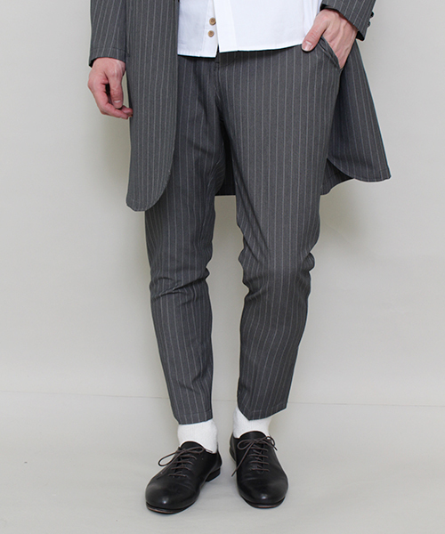 Lui's(ルイス)の「SUPERTHANKS×Lui's(スーパーサンクス×ルイス) ストライプパンツ(スラックス・メンズ・グレー/ネイビー・MEDIUM/LARGE/SMALL)」の1枚目の写真