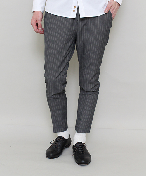 Lui's(ルイス)の「SUPERTHANKS×Lui's(スーパーサンクス×ルイス) ストライプパンツ(スラックス・メンズ・グレー/ネイビー・MEDIUM/LARGE/SMALL)」の8枚目の写真