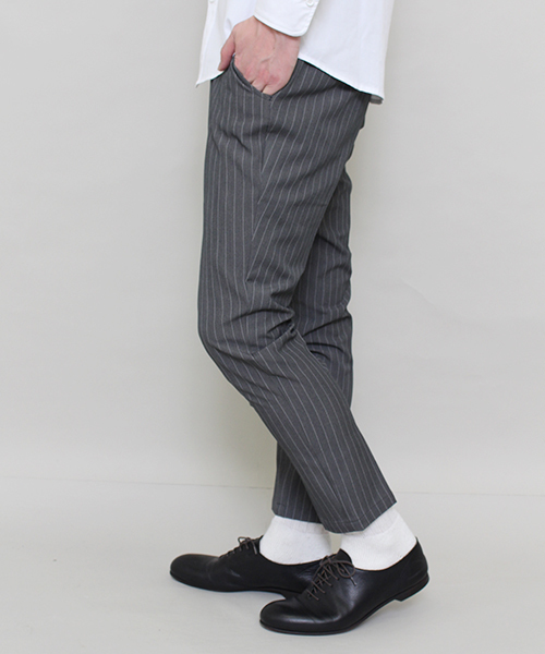 Lui's(ルイス)の「SUPERTHANKS×Lui's(スーパーサンクス×ルイス) ストライプパンツ(スラックス・メンズ・グレー/ネイビー・MEDIUM/LARGE/SMALL)」の9枚目の写真