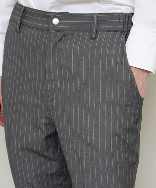 Lui's(ルイス)の「SUPERTHANKS×Lui's(スーパーサンクス×ルイス) ストライプパンツ(スラックス・メンズ・グレー/ネイビー・MEDIUM/LARGE/SMALL)」の5枚目の写真