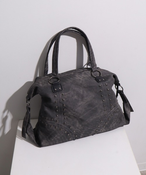 NOGLE（ノグル）の「【NOGLE select/ノグルセレクト】スタッズボストンバッグ/トートバッグ（ボストンバッグ・レディース・ブラウン/ベージュ/ブラック・FREE）」の20枚目の写真