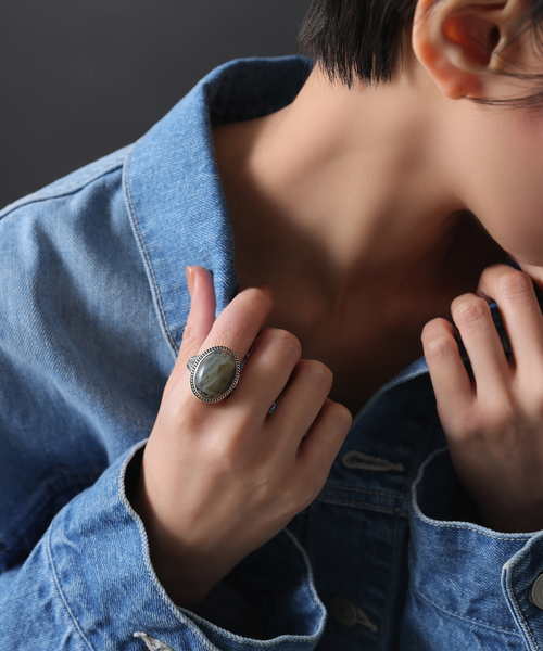 Lilas（リラ）の「【SAMH by LILAS】ラブラドライトリング SV（リング・レディース・シルバー・15 /13/11）」の6枚目の写真