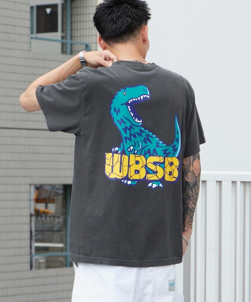 WBSB(ダブルビーエスビー)の「WBSB/ダブルビーエスビー Dinosaur S/S TEE 半袖Tシャツ クルーネック メンズ 秋 秋服 2026年秋冬(Tシャツ/カットソー・メンズ・ブラック/グレー/ホワイト・XL/M/L)」の2枚目の写真