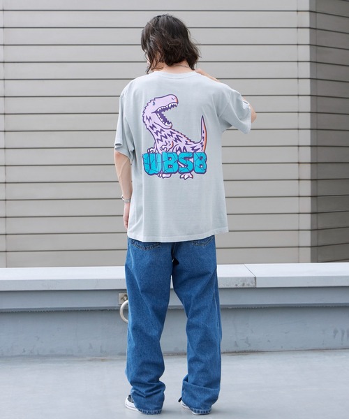 WBSB(ダブルビーエスビー)の「WBSB/ダブルビーエスビー Dinosaur S/S TEE 半袖Tシャツ クルーネック メンズ 秋 秋服 2026年秋冬(Tシャツ/カットソー・メンズ・ブラック/グレー/ホワイト・XL/M/L)」の16枚目の写真