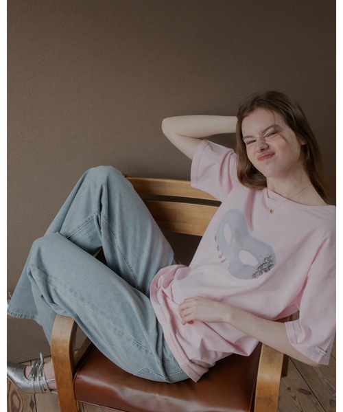 JUMELLE(ジュメロ)の「レースデザインワイドデニム(デニムパンツ・レディース・ライトブルー/ブラック・SMALL/MEDIUM)」の9枚目の写真