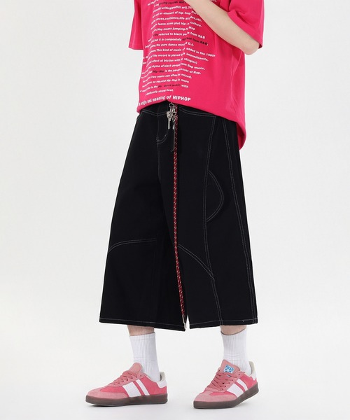 HOOK(フック)の「HOOK チェーンキーホルダー付き カーゴハーフパンツ (SS)(カーゴパンツ・メンズ・ブラック/ワイン・XL/M/L)」の17枚目の写真