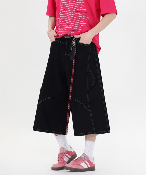 HOOK(フック)の「HOOK チェーンキーホルダー付き カーゴハーフパンツ (SS)(カーゴパンツ・メンズ・ブラック/ワイン・XL/M/L)」の18枚目の写真