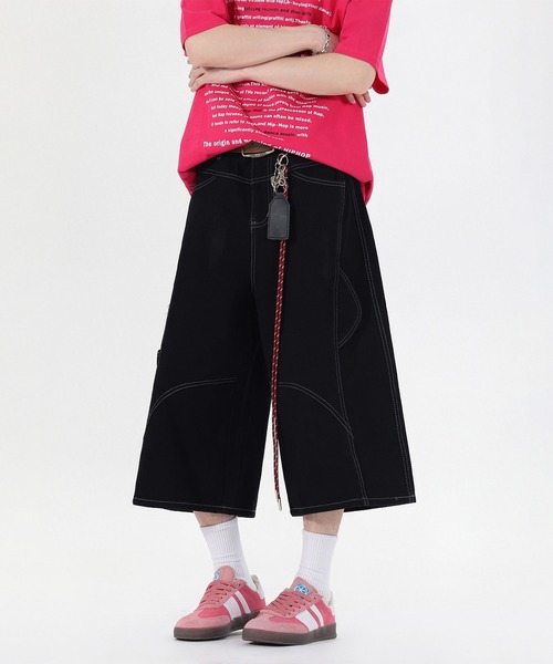 HOOK(フック)の「HOOK チェーンキーホルダー付き カーゴハーフパンツ (SS)(カーゴパンツ・メンズ・ブラック/ワイン・XL/M/L)」の19枚目の写真