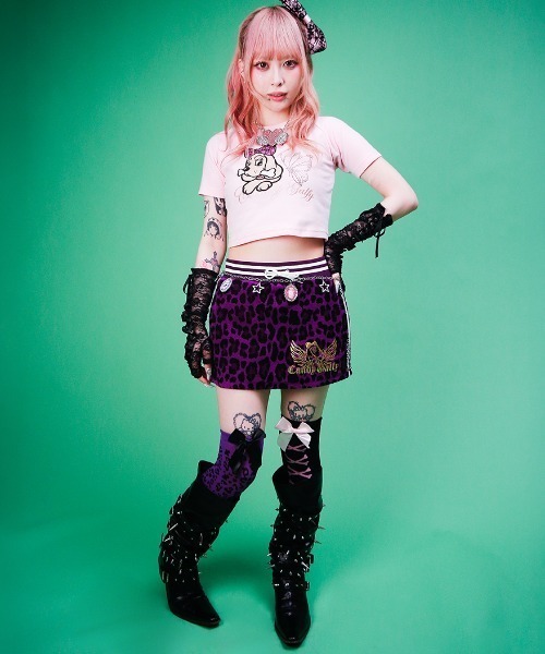GALFY(ガルフィー)の「【GALFY】キラピカラブリィTEE / 【ガルフィー】キラピカラロゴ半袖Tシャツ(Tシャツ/カットソー・レディース・ピンク/ブラック/ホワイト・M/S)」の11枚目の写真