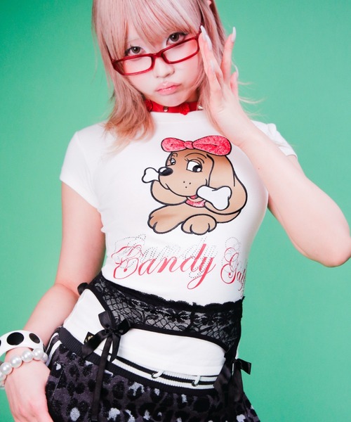 GALFY(ガルフィー)の「【GALFY】キラピカラブリィTEE / 【ガルフィー】キラピカラロゴ半袖Tシャツ(Tシャツ/カットソー・レディース・ピンク/ブラック/ホワイト・M/S)」の14枚目の写真