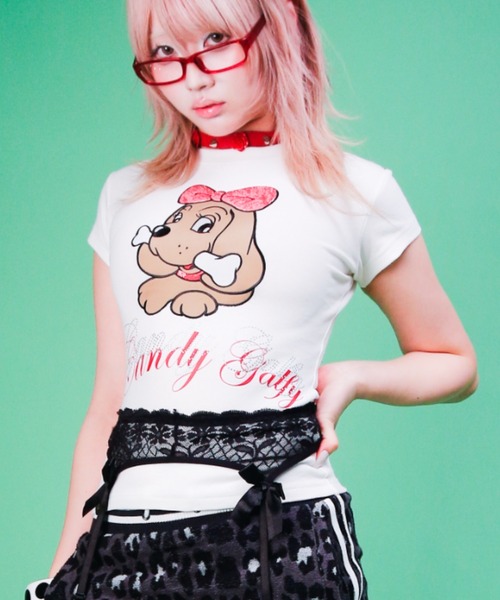 GALFY(ガルフィー)の「【GALFY】キラピカラブリィTEE / 【ガルフィー】キラピカラロゴ半袖Tシャツ(Tシャツ/カットソー・レディース・ピンク/ブラック/ホワイト・M/S)」の16枚目の写真