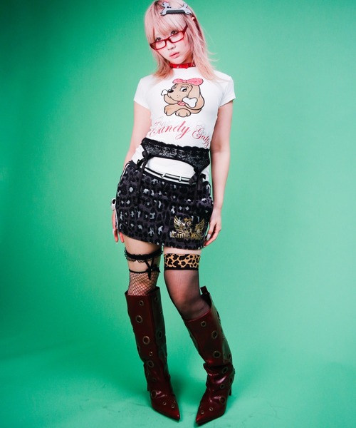 GALFY(ガルフィー)の「【GALFY】キラピカラブリィTEE / 【ガルフィー】キラピカラロゴ半袖Tシャツ(Tシャツ/カットソー・レディース・ピンク/ブラック/ホワイト・M/S)」の19枚目の写真